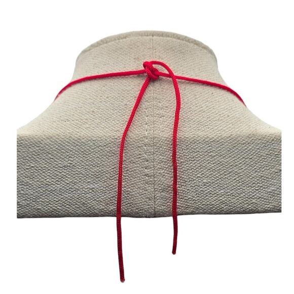 Vintage Chinese Faux Jade Medallion Pendant Necklace with Red Cord - Picture 6 of 6